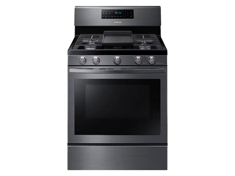 5.8 cu. ft. Freestanding Gas Range with Convection in Black Stainless Steel - NX58R5601SG/AA ...