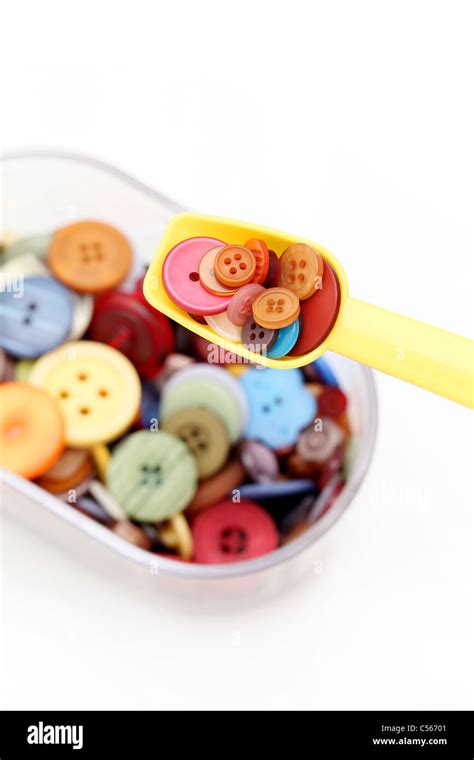 Colorful buttons on white background Stock Photo - Alamy