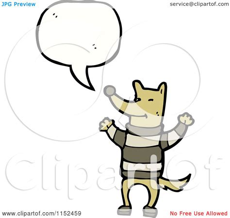 Cartoon of a Talking Dog - Royalty Free Vector Illustration by lineartestpilot #1152459