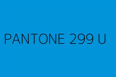 PANTONE 299 U Color HEX code