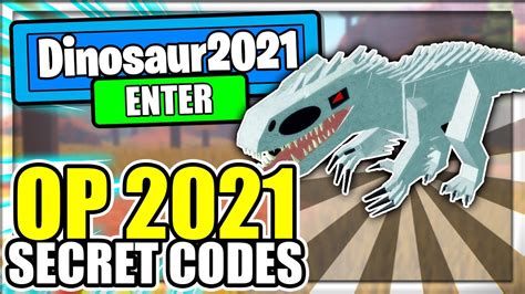 (2021) ALL *NEW* SECRET OP CODES! Dinosaur Simulator Roblox - YouTube