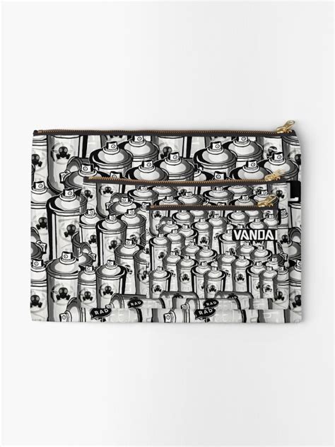 "VANDAL and SPRAY CANS pattern" Zipper Pouch for Sale by vic4U | Redbubble