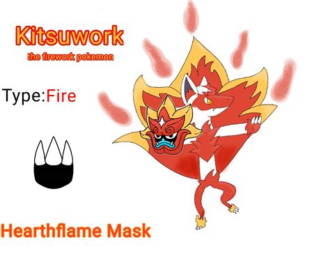 Kitsuwork the firework pokemon by Abdelarias on DeviantArt