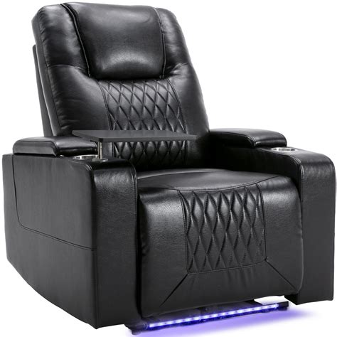 Buy Electric Recliner Chair with USB Charge Port/360 Swivel Tray Table ...