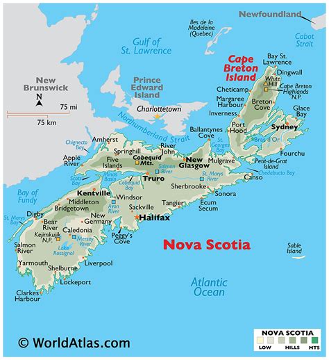 Nova Scotia Maps & Facts - World Atlas