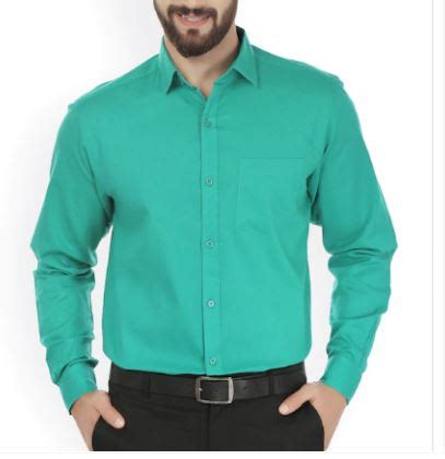 Sea Green Formal Shirt For Men – snapy online shopping