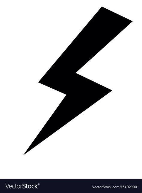 Isolated thunder icon Royalty Free Vector Image