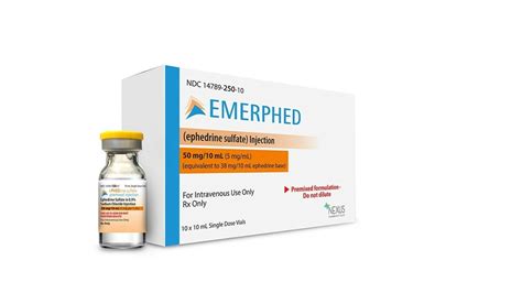 Ready-to-Use Ephedrine Injection Gets FDA Approval - MPR