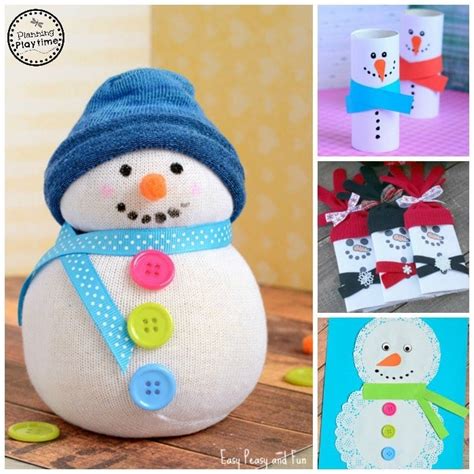 10 Cute Snowman Crafts for Kids - Planning Playtime