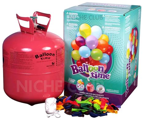 Helium Balloon KIT - 50 BALLOONS + BOTTLE OF HELIUM GAS / TANK Balloon ...