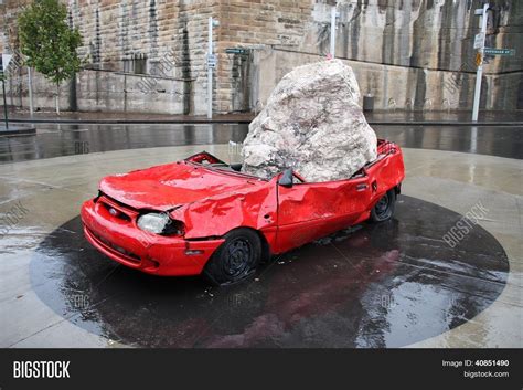 Sydney Crushed Car Image & Photo (Free Trial) | Bigstock