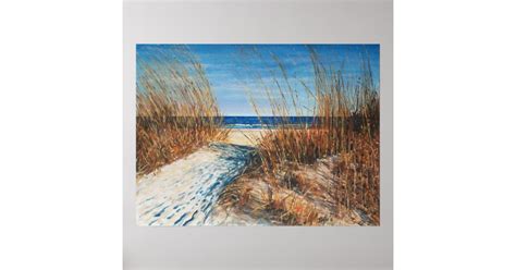 Beach Art - Beautiful Sand Dunes Painting | Poster | Zazzle.com