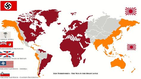 The Man in the High Castle World Map : imaginarymaps