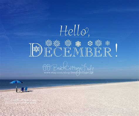 Hello, December! Beach Cottage Life www.facebook.com ...