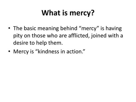 PPT - Mercy PowerPoint Presentation - ID:2686402