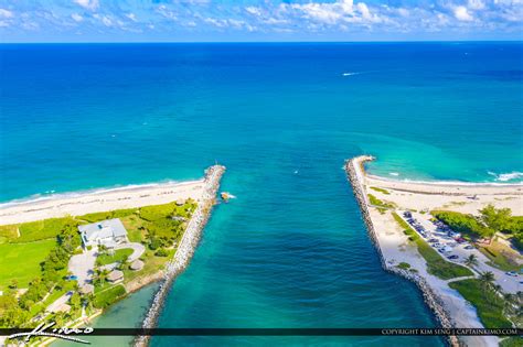 Jupiter Beach Florida Aerial Inlet Waterfront Property Condo Dub ...