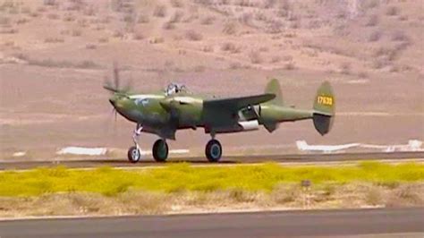 Glacier Girl P-38 Lightning at National Championship Reno Air Races September 2007 - YouTube