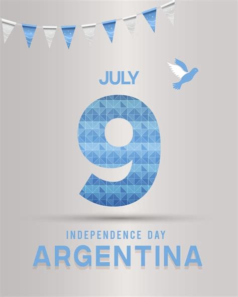 Premium Vector | July 9th argentina independence day