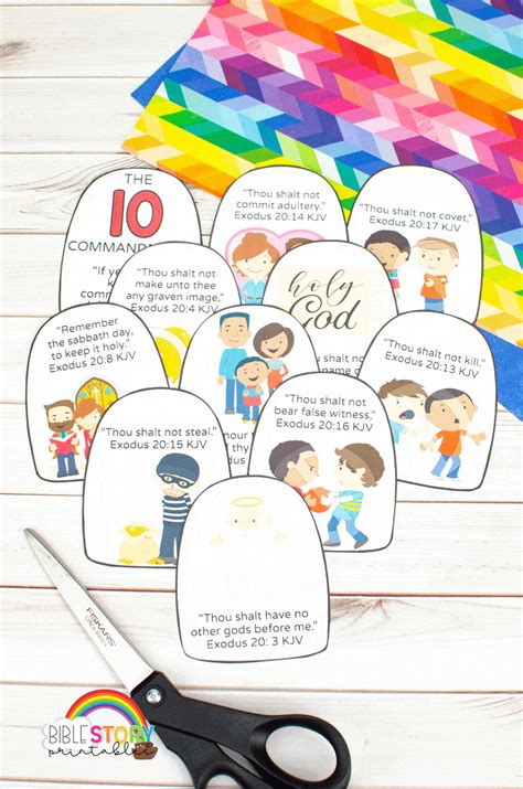 Printable 10 Commandments Craft