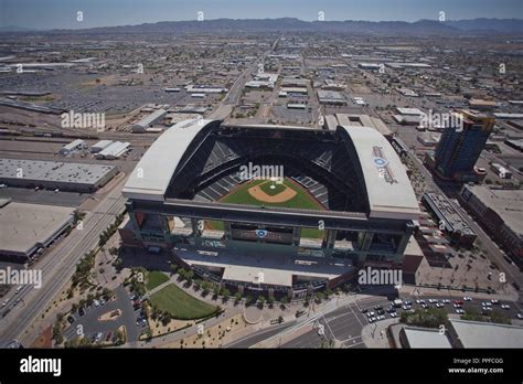 Chase Field Stadium, home of Arizona Diamondbacks Major League Baseball ...