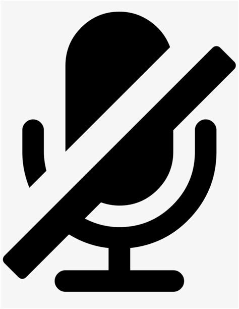 Microphone Slash Comments - Mute Mic Icon Png PNG Image | Transparent ...