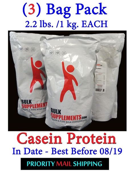 BulkSupplements Pure Casein Protein Powder 1 Kilogram for sale online ...