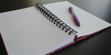 Open Blank Notebook Free Stock Photo - Public Domain Pictures
