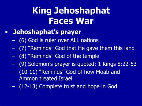 PPT - King Jehoshaphat Faces War PowerPoint Presentation - ID:5792435