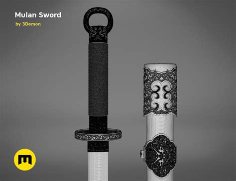 Mulan Sword and Sheath – 3Demon - 3D print models download