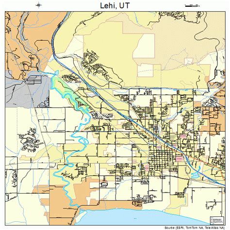 Lehi Utah Street Map 4944320