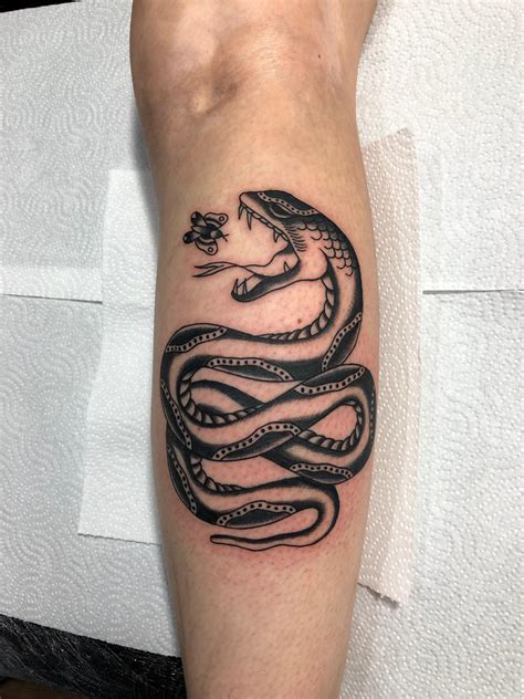 Three Headed Snake Tattoo