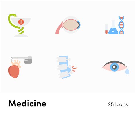 Medicine Flat Vector Icons S01192201 – Infografolio