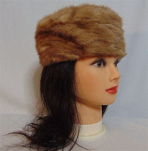 Womans Vintage Mink Fur Hat Size Small 6 7/8 Mr. Henri New York Furriers | eBay