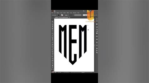 Modern MEM monogram logo design | Adobe illustrator grid tutorial #shorts #logo #viral - YouTube