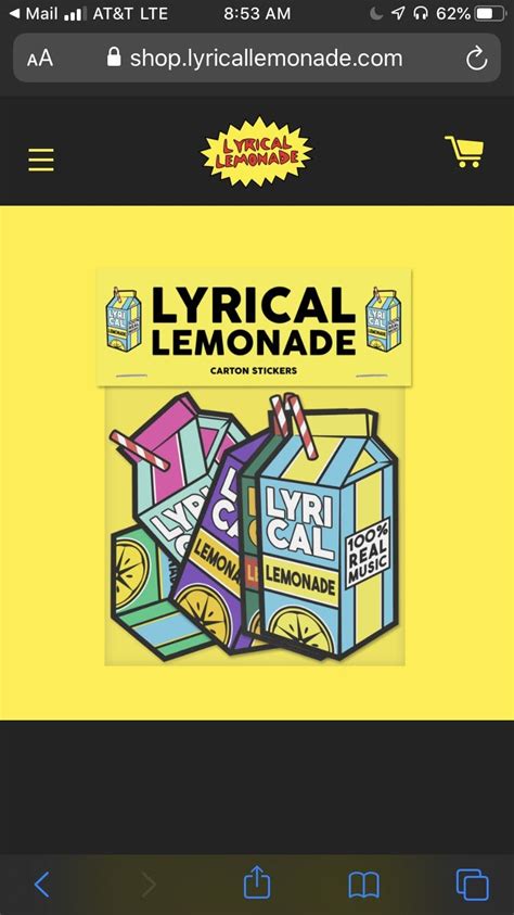 Lyrical Lemonade OG Carton Sticker Pack | Grailed