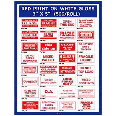 "Mixed Pallet" Label - Red on White, 3" x 5" - Holliston's Inc.