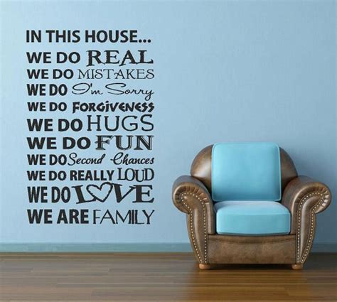 In This House 15 X 23 Vinyl Lettering custom removable decal | Etsy