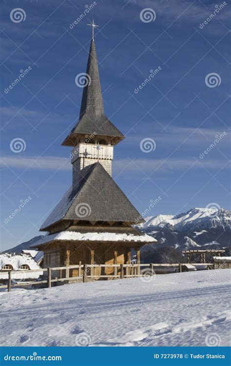 Church by winter stock photo. Image of season, europe - 7273978