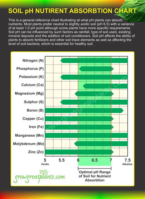 Ph Nutrient Absorption Chart