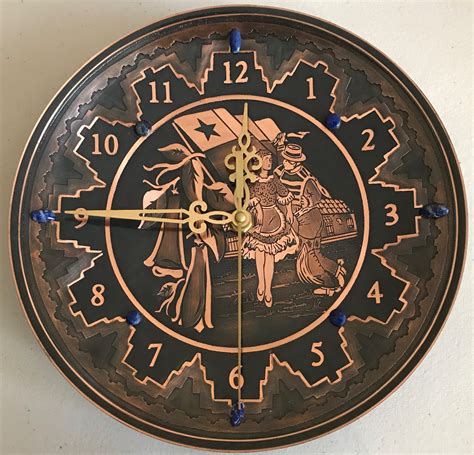 Copper Wall Clock | Etsy