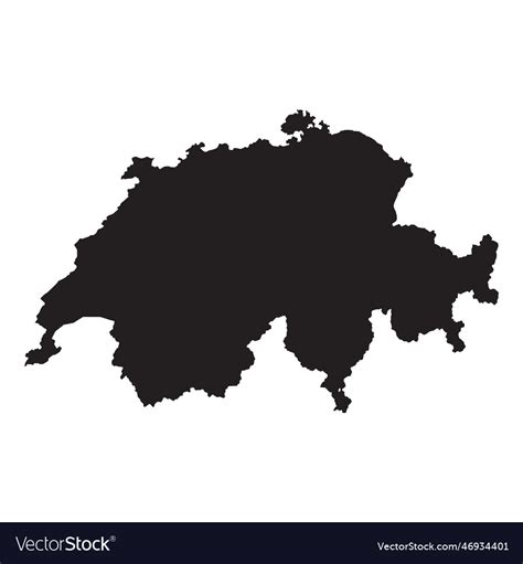 High detailed map switzerland new map 2023 Vector Image