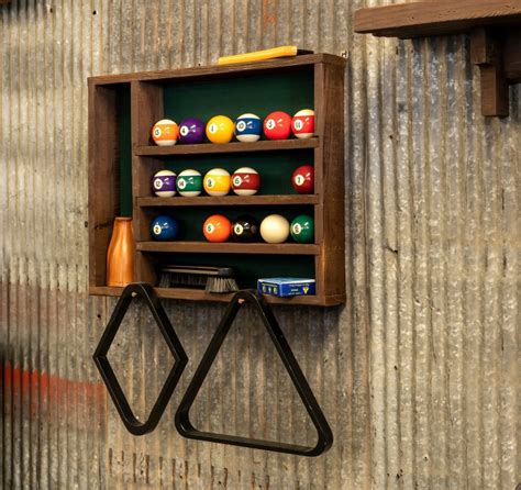 Pool Ball & Accessory Rack - Reclaimed Wood | Unique & One-of-a-Kind