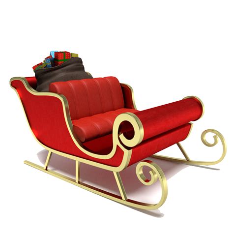 Santa sleigh PNG images free download