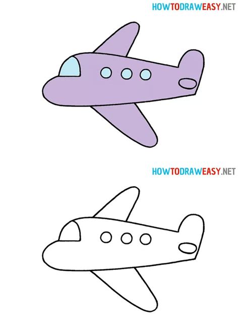 20 Easy Airplane Drawing Ideas - How to Draw a Plane