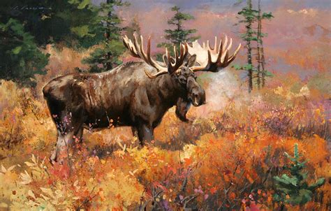 "Yukon Prime" 18 x 28 Oil (Buffalo Bill Museum) | Wildlife art, Wildlife paintings, Hunting art