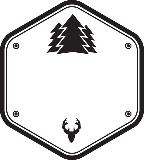 Vintage Nature Monochrome Badge Labels 21444705 PNG