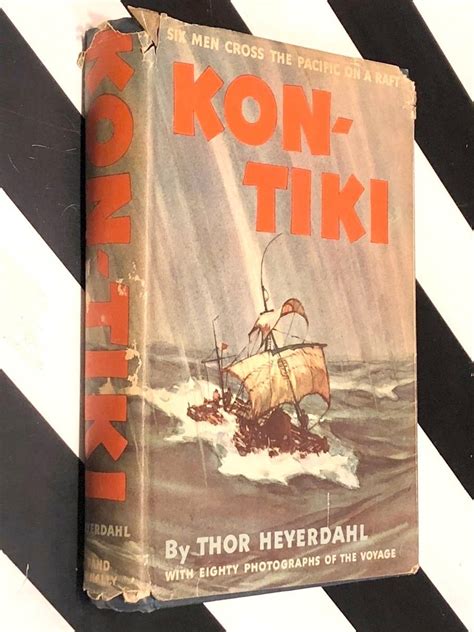 Kon-Tiki by Thor Heyerdahl (1950) hardcover book