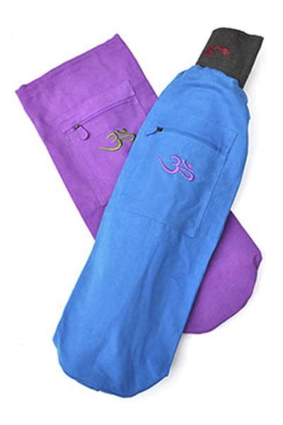 Barefoot Yoga Duffel Style Cotton Canvas Yoga Mat Bag with OM