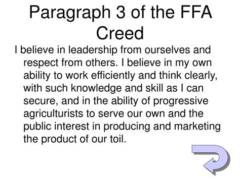 PPT - Learning the FFA Creed PowerPoint Presentation, free download - ID:1823535