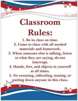 Classroom Rules - Middle School - Social Studies | Classroom rules, Social studies middle school ...